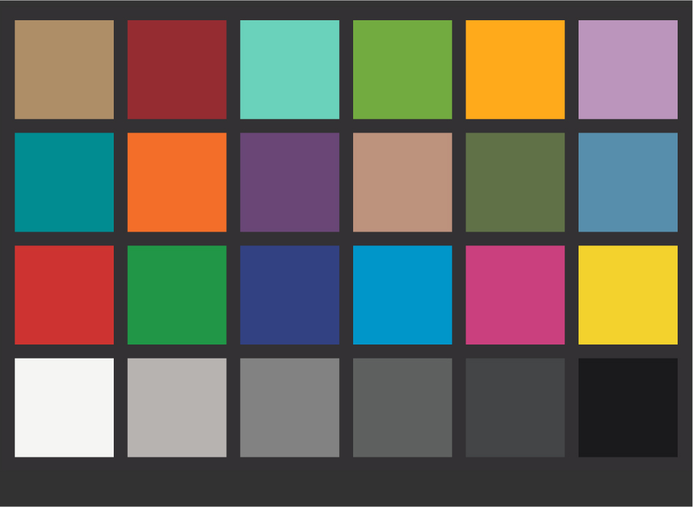Color Chart For Camera Calibration